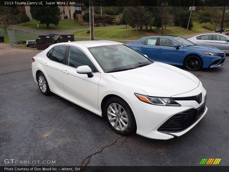 Super White / Ash 2019 Toyota Camry LE