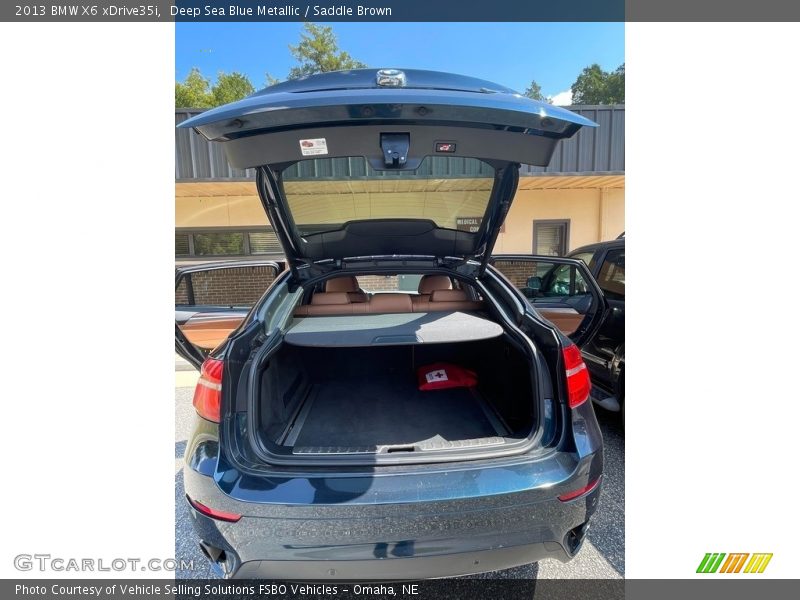 Deep Sea Blue Metallic / Saddle Brown 2013 BMW X6 xDrive35i