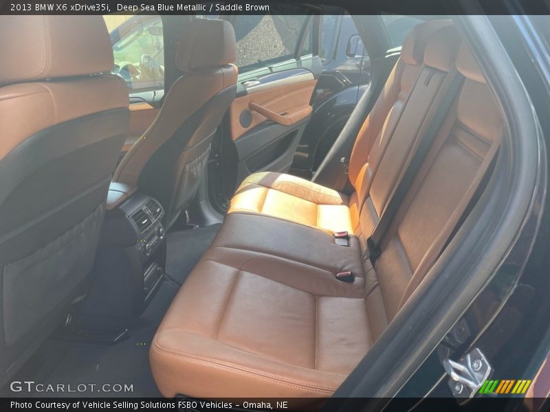 Deep Sea Blue Metallic / Saddle Brown 2013 BMW X6 xDrive35i
