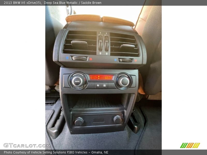 Deep Sea Blue Metallic / Saddle Brown 2013 BMW X6 xDrive35i