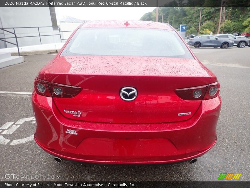 Soul Red Crystal Metallic / Black 2020 Mazda MAZDA3 Preferred Sedan AWD