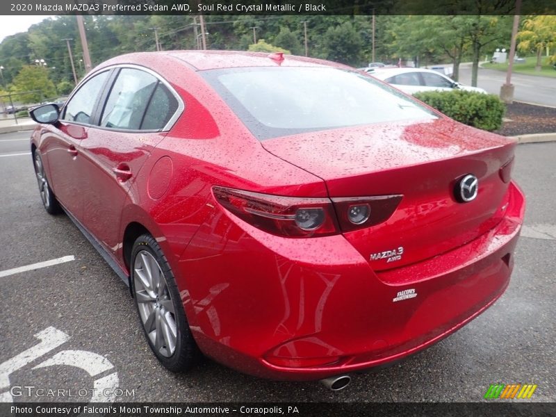 Soul Red Crystal Metallic / Black 2020 Mazda MAZDA3 Preferred Sedan AWD