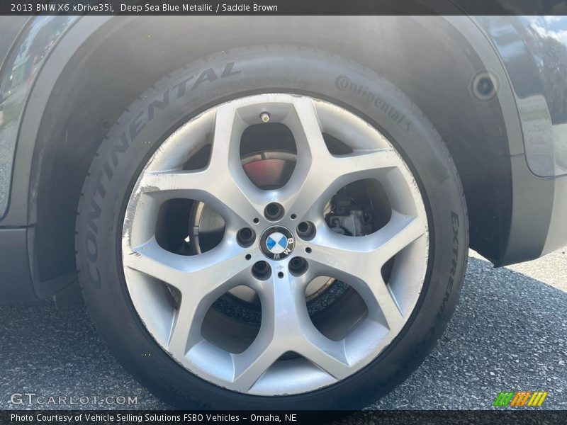Deep Sea Blue Metallic / Saddle Brown 2013 BMW X6 xDrive35i