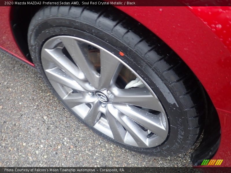 Soul Red Crystal Metallic / Black 2020 Mazda MAZDA3 Preferred Sedan AWD