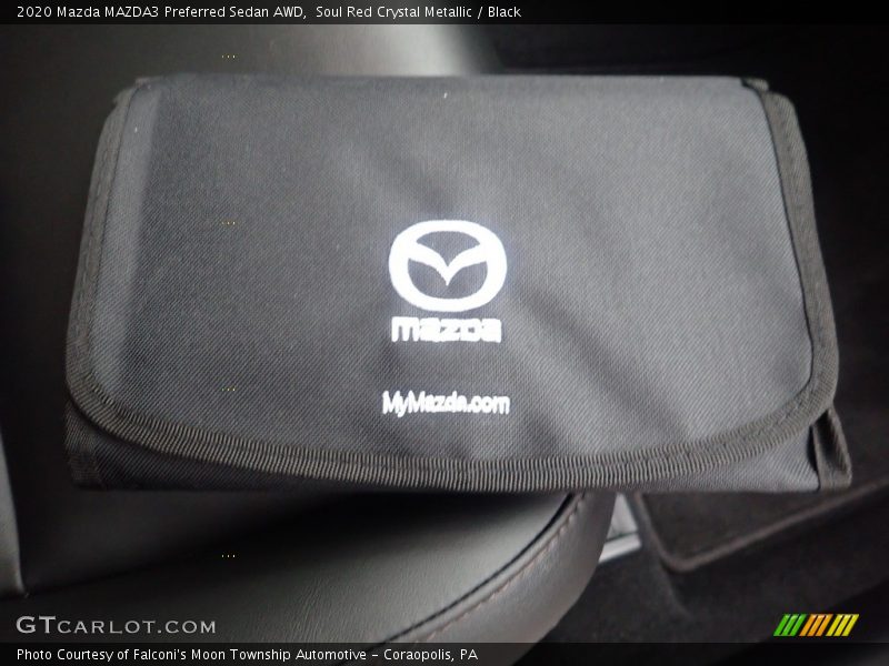 Soul Red Crystal Metallic / Black 2020 Mazda MAZDA3 Preferred Sedan AWD