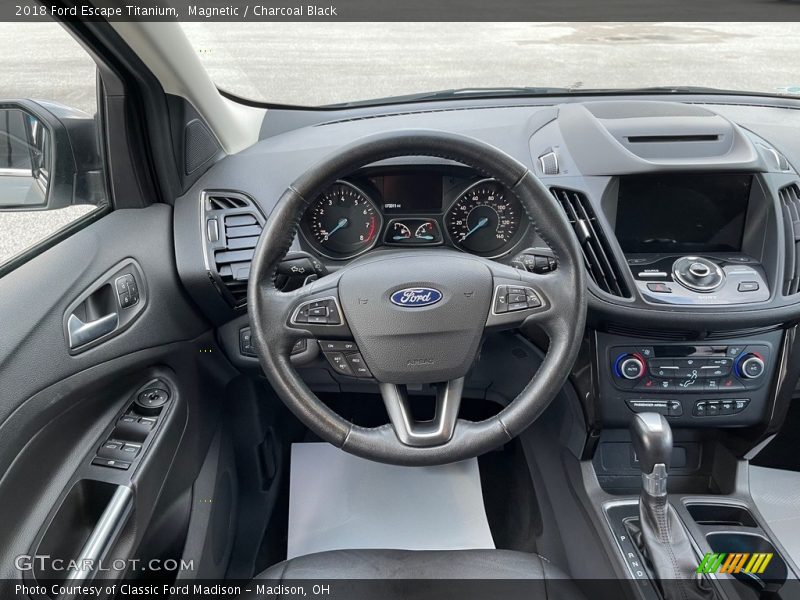 Magnetic / Charcoal Black 2018 Ford Escape Titanium