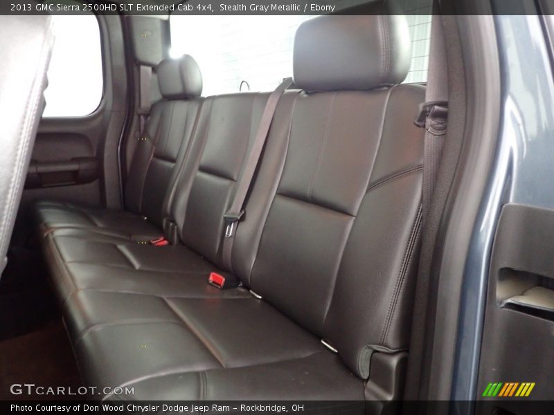 Rear Seat of 2013 Sierra 2500HD SLT Extended Cab 4x4