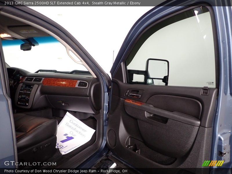 Stealth Gray Metallic / Ebony 2013 GMC Sierra 2500HD SLT Extended Cab 4x4
