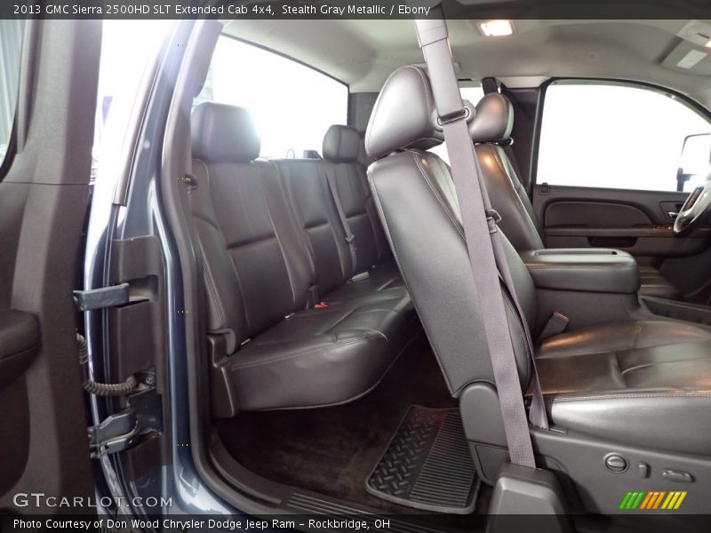 Rear Seat of 2013 Sierra 2500HD SLT Extended Cab 4x4