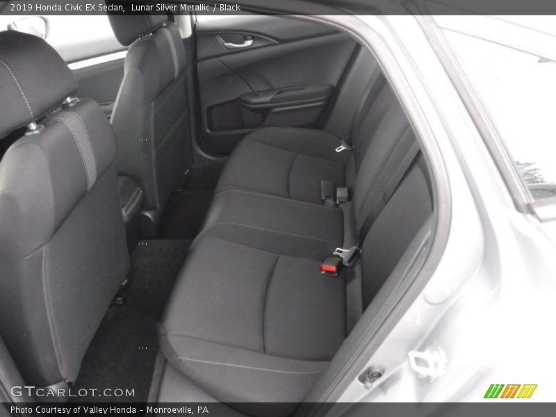 Lunar Silver Metallic / Black 2019 Honda Civic EX Sedan