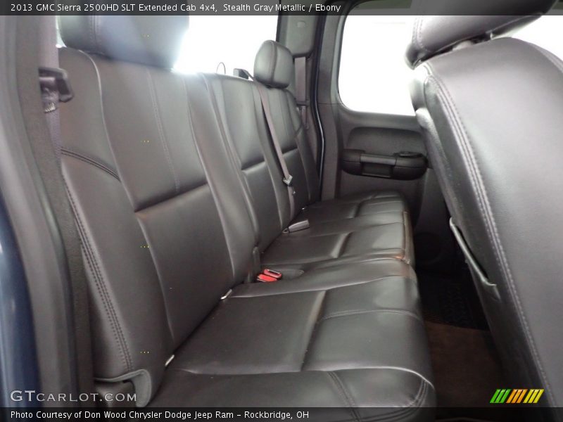 Rear Seat of 2013 Sierra 2500HD SLT Extended Cab 4x4