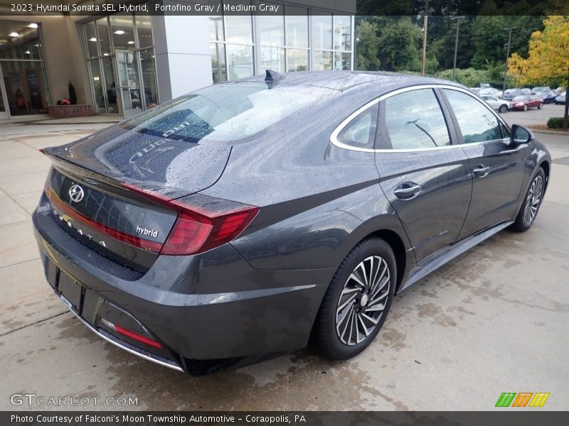 Portofino Gray / Medium Gray 2023 Hyundai Sonata SEL Hybrid