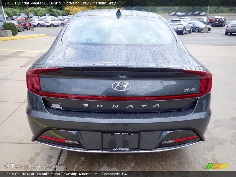 Portofino Gray / Medium Gray 2023 Hyundai Sonata SEL Hybrid
