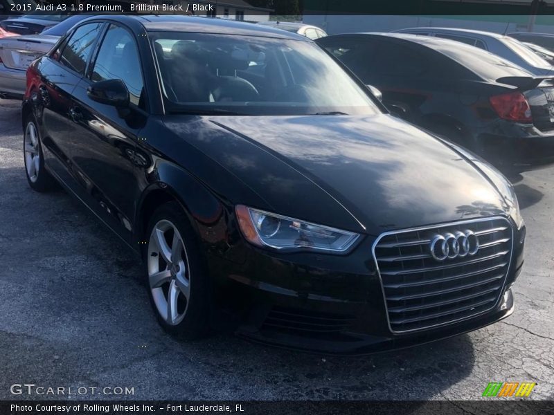 Brilliant Black / Black 2015 Audi A3 1.8 Premium