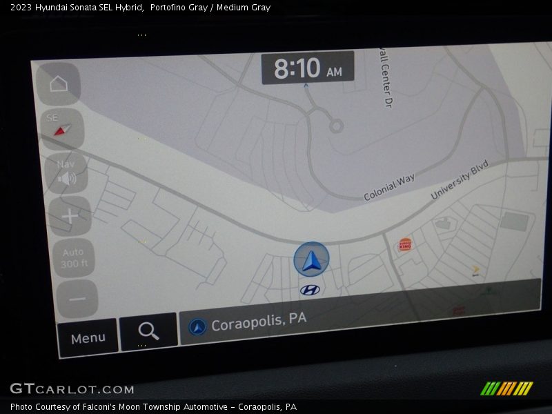 Navigation of 2023 Sonata SEL Hybrid