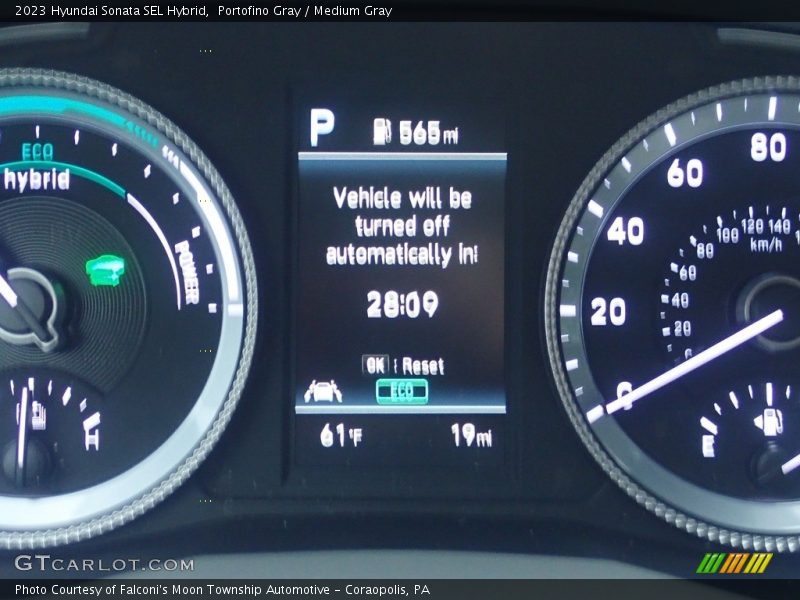 Portofino Gray / Medium Gray 2023 Hyundai Sonata SEL Hybrid