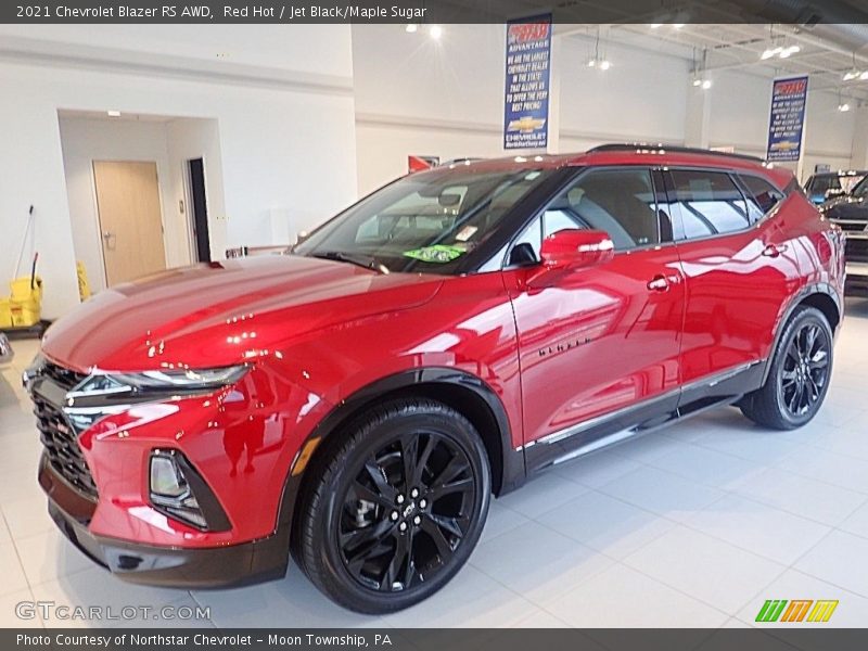 Red Hot / Jet Black/Maple Sugar 2021 Chevrolet Blazer RS AWD