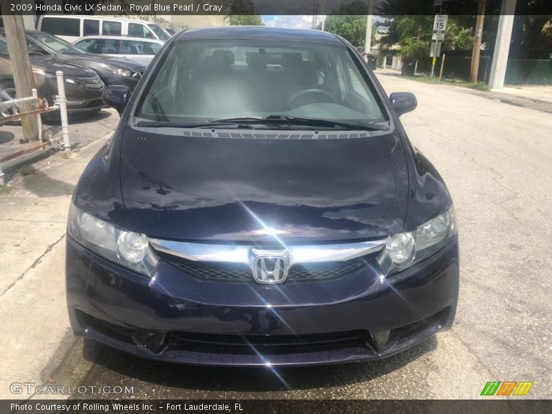 Royal Blue Pearl / Gray 2009 Honda Civic LX Sedan