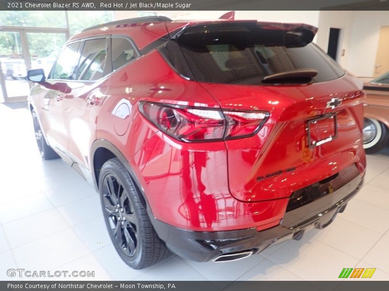 Red Hot / Jet Black/Maple Sugar 2021 Chevrolet Blazer RS AWD