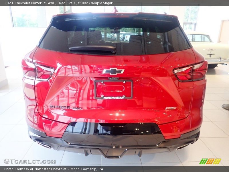 Red Hot / Jet Black/Maple Sugar 2021 Chevrolet Blazer RS AWD