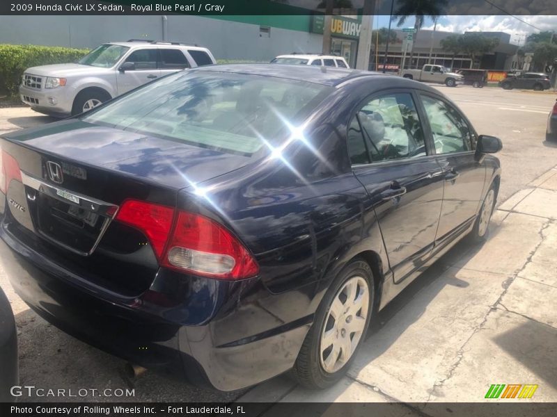Royal Blue Pearl / Gray 2009 Honda Civic LX Sedan
