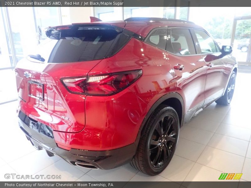 Red Hot / Jet Black/Maple Sugar 2021 Chevrolet Blazer RS AWD