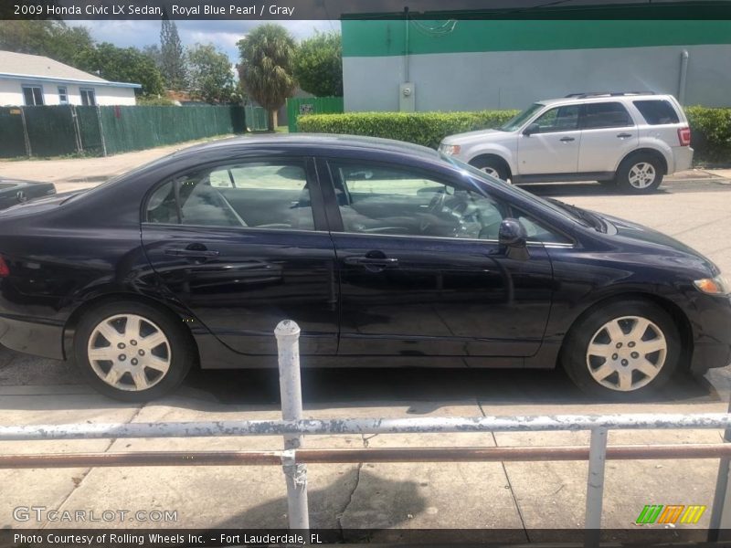 Royal Blue Pearl / Gray 2009 Honda Civic LX Sedan