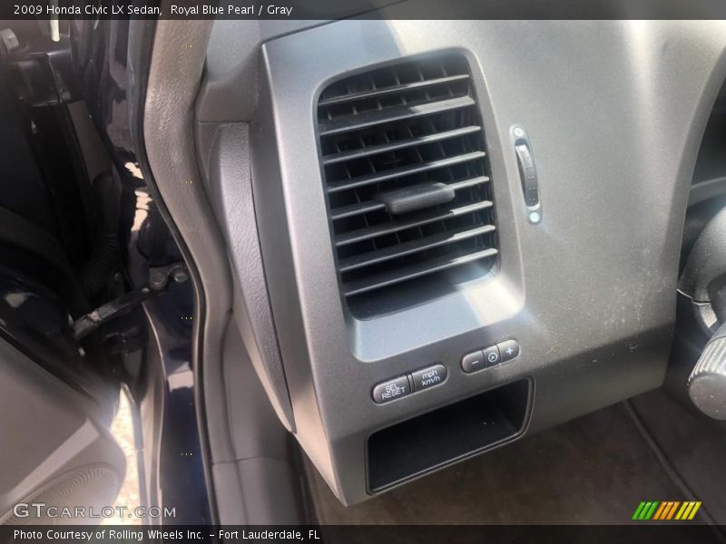 Royal Blue Pearl / Gray 2009 Honda Civic LX Sedan