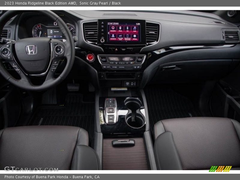 Dashboard of 2023 Ridgeline Black Edition AWD