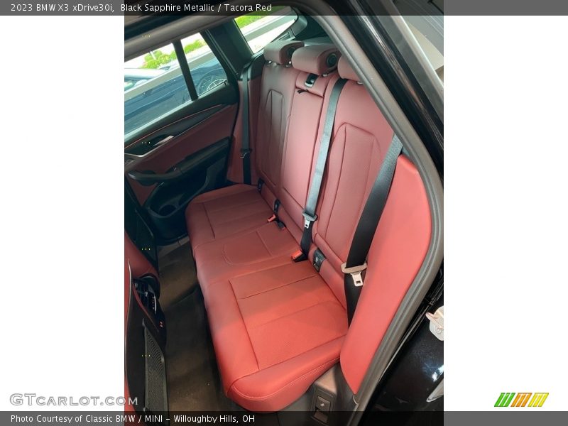 Rear Seat of 2023 X3 xDrive30i