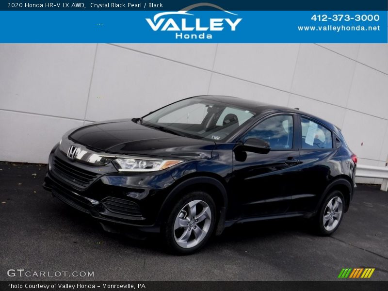 Crystal Black Pearl / Black 2020 Honda HR-V LX AWD