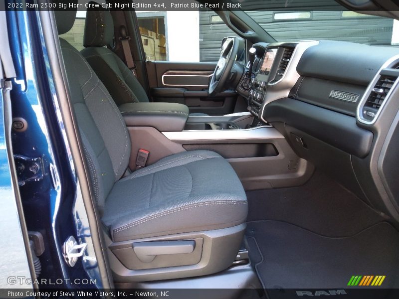 Front Seat of 2022 2500 Big Horn Crew Cab Night Edition 4x4