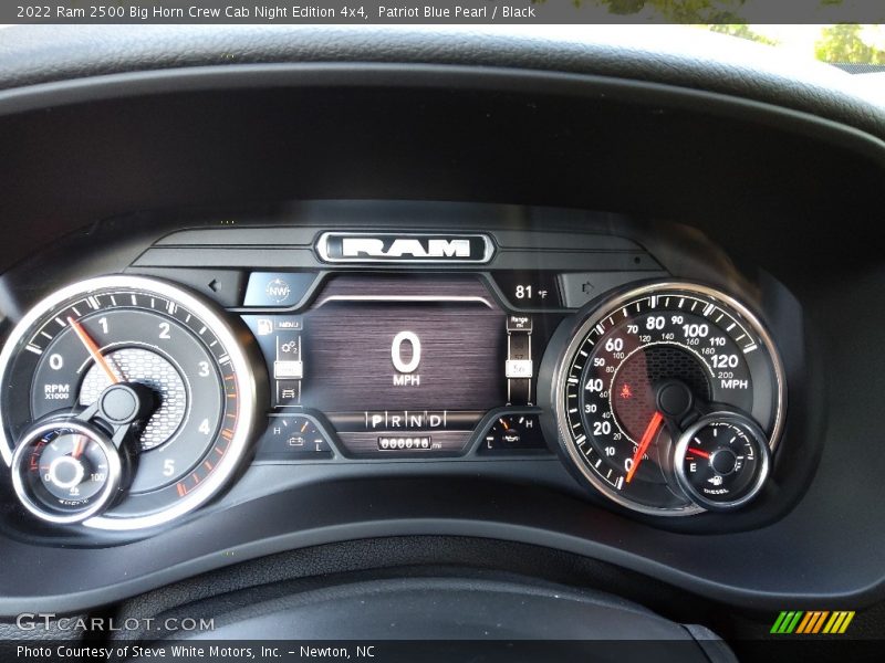  2022 2500 Big Horn Crew Cab Night Edition 4x4 Big Horn Crew Cab Night Edition 4x4 Gauges