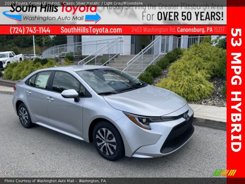 Classic Silver Metallic / Light Gray/Moonstone 2022 Toyota Corolla LE Hybrid