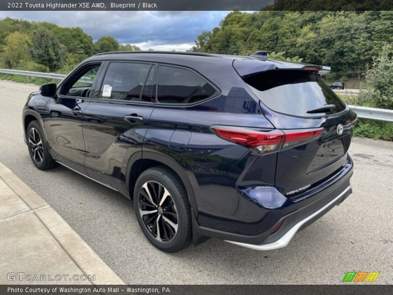 Blueprint / Black 2022 Toyota Highlander XSE AWD