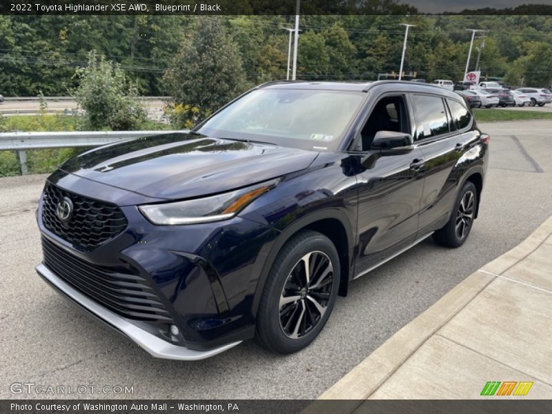 Blueprint / Black 2022 Toyota Highlander XSE AWD