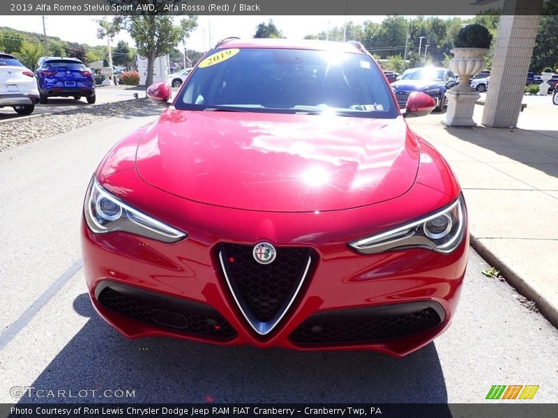 Alfa Rosso (Red) / Black 2019 Alfa Romeo Stelvio Sport AWD
