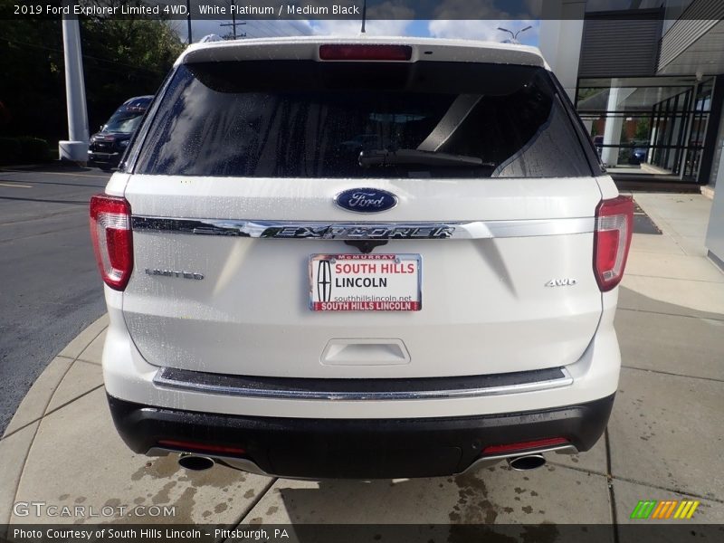 White Platinum / Medium Black 2019 Ford Explorer Limited 4WD