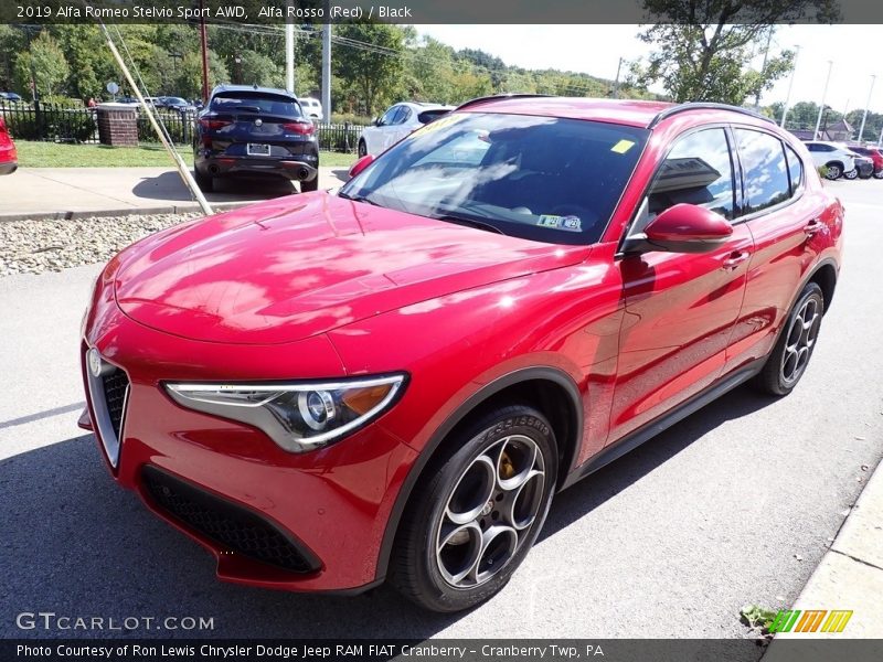 Alfa Rosso (Red) / Black 2019 Alfa Romeo Stelvio Sport AWD