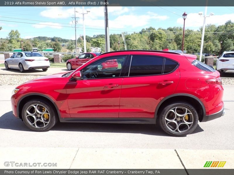 Alfa Rosso (Red) / Black 2019 Alfa Romeo Stelvio Sport AWD