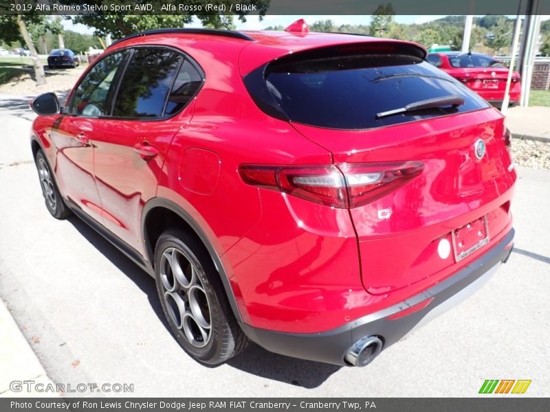 Alfa Rosso (Red) / Black 2019 Alfa Romeo Stelvio Sport AWD