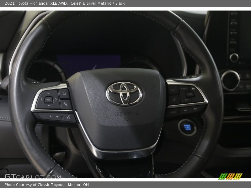 Celestial Silver Metallic / Black 2021 Toyota Highlander XLE AWD