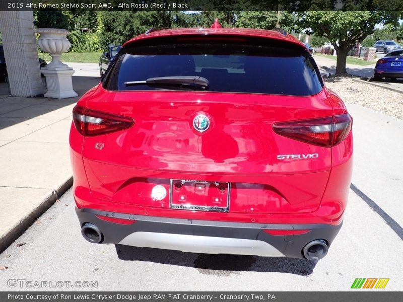 Alfa Rosso (Red) / Black 2019 Alfa Romeo Stelvio Sport AWD