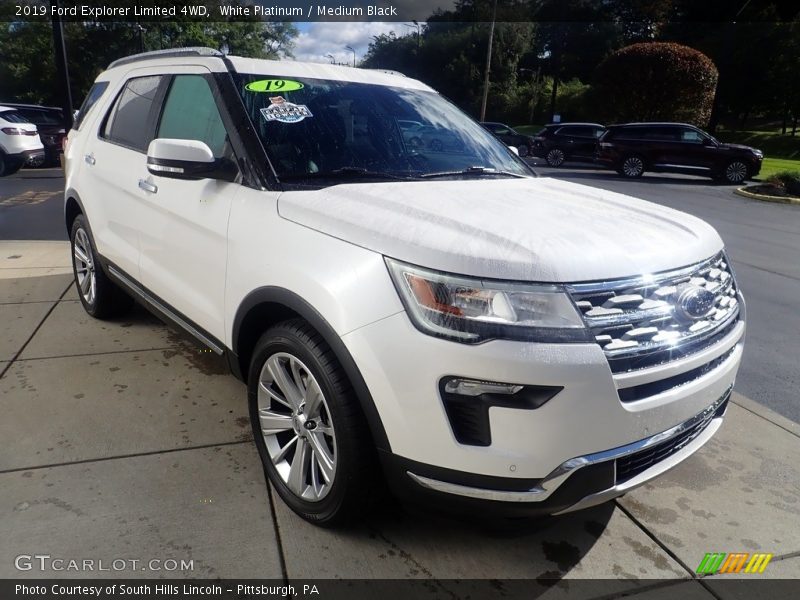 White Platinum / Medium Black 2019 Ford Explorer Limited 4WD