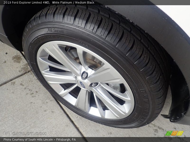 White Platinum / Medium Black 2019 Ford Explorer Limited 4WD