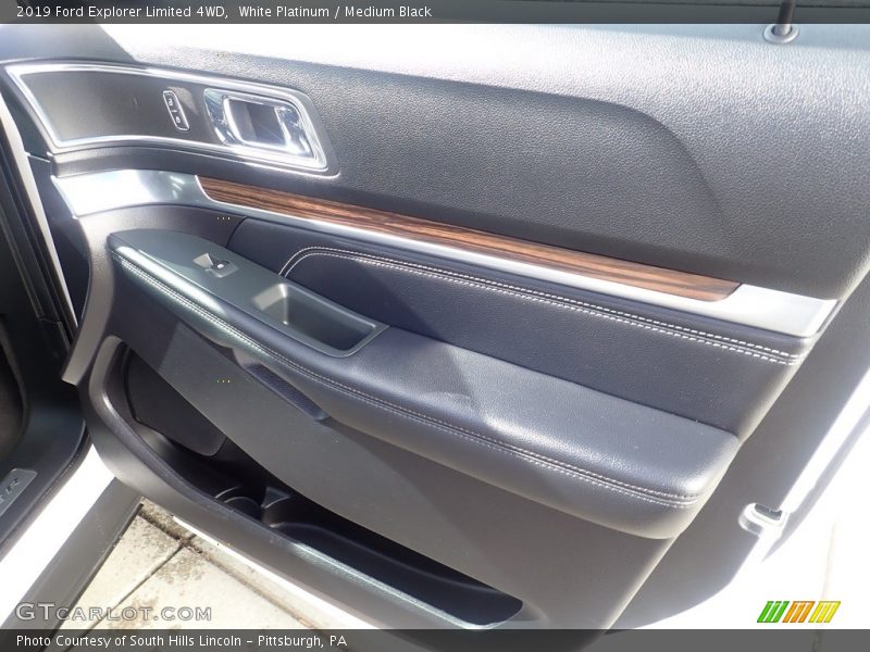 White Platinum / Medium Black 2019 Ford Explorer Limited 4WD