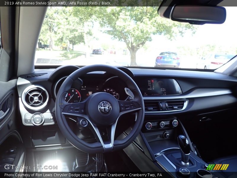 Alfa Rosso (Red) / Black 2019 Alfa Romeo Stelvio Sport AWD