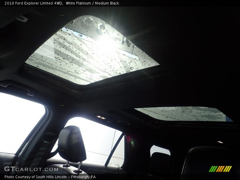 White Platinum / Medium Black 2019 Ford Explorer Limited 4WD