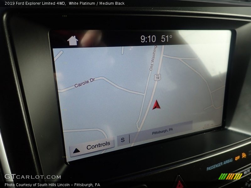 White Platinum / Medium Black 2019 Ford Explorer Limited 4WD