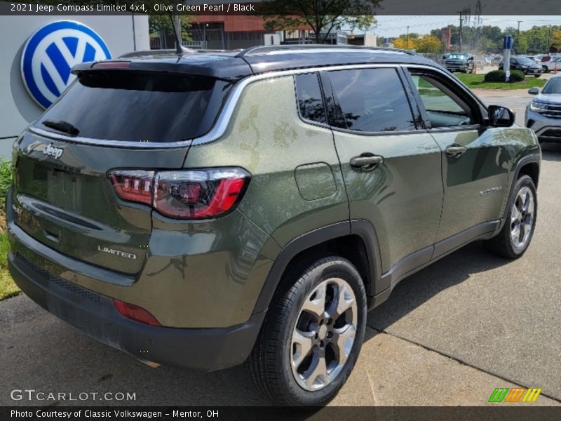 Olive Green Pearl / Black 2021 Jeep Compass Limited 4x4